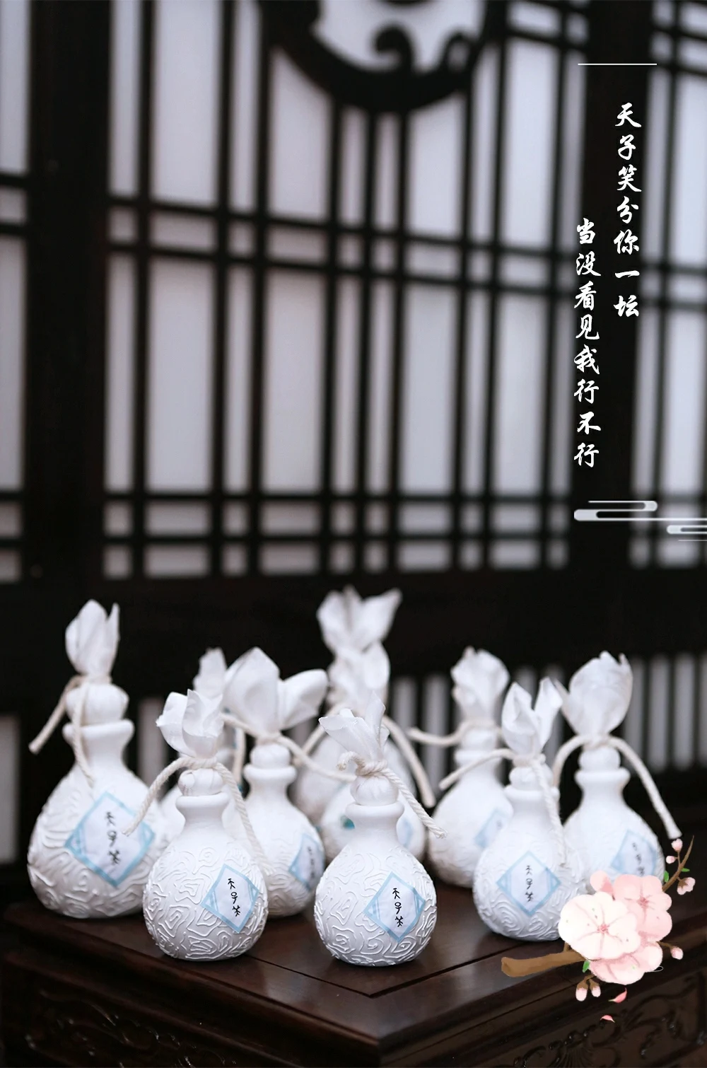 1/6 BJD Prop Wine Bottles The Untamed Lan Wangji Wei Wuxian Tian Zi Xiao Figure Doll Chinese Highend Art Collection