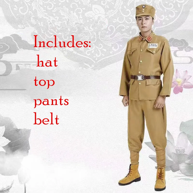 Kuomintang Cosplay Uniform Chinese Nationalistische Party Soldaat Officer Kostuums Historische Kleding Militaire Uniform Voor Halloween