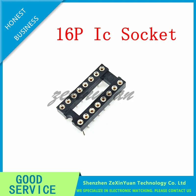 10PCS Round Hole IC Socket ช่องเสียบ DIP 6 8 14 16 18 20 24 28 Pin ซ็อกเก็ต DIP6 DIP8 DIP14 DIP16 DIP18 DIP20 DIP24 DIP28 DIP-8