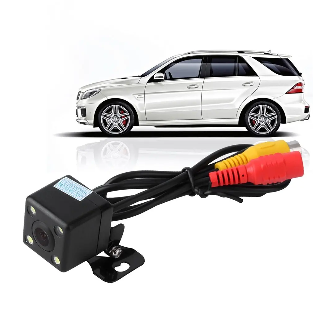 Hot Car Rear View Camera Waterproof 170 Degree Ccd 4 Led Night Night Parking Assistance Auto Accessories Car Styling