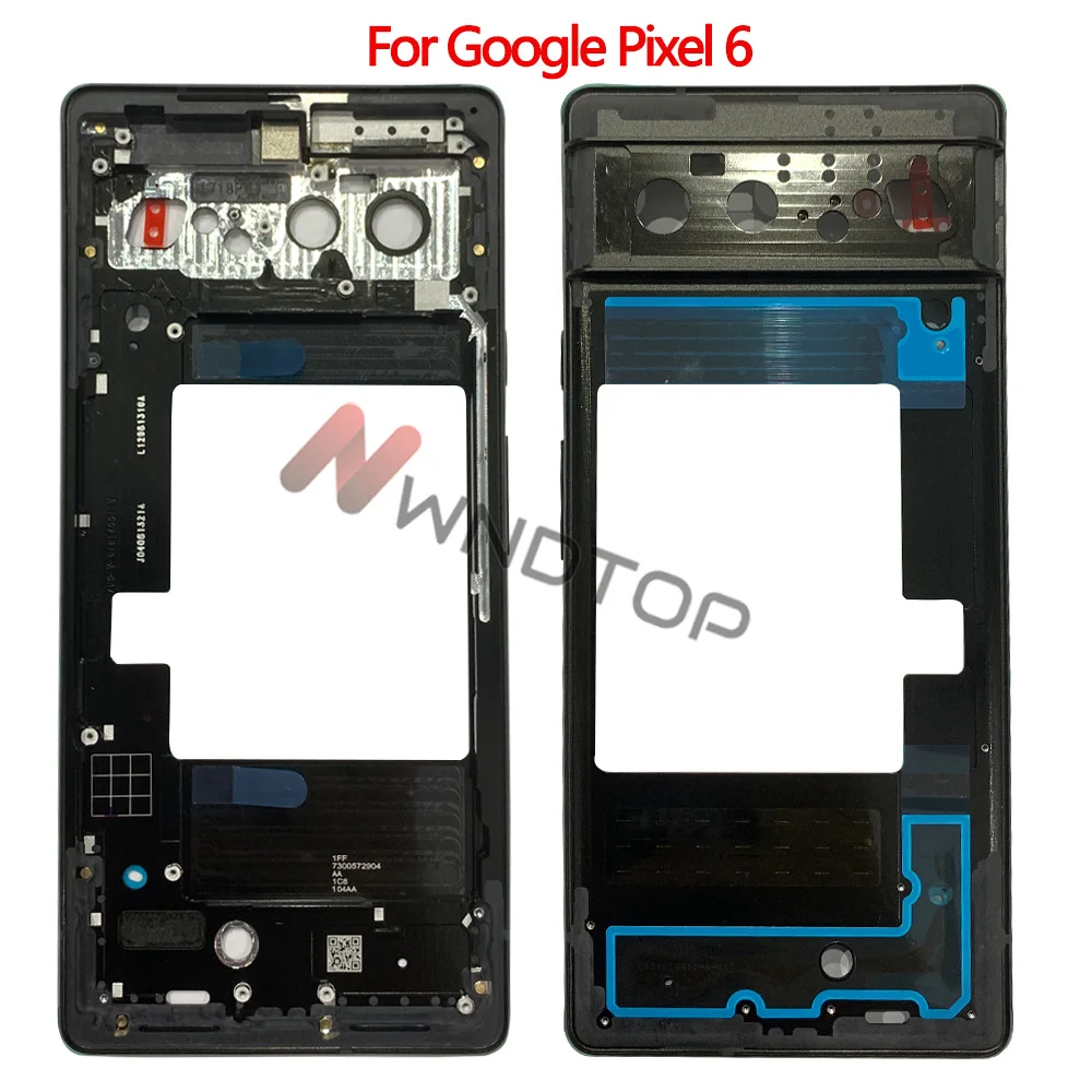 High Quality For Google Pixel 6 6pro Middle Frame Housing Supporting Middle Faceplate Bezel Replacement Repair Spare Parts