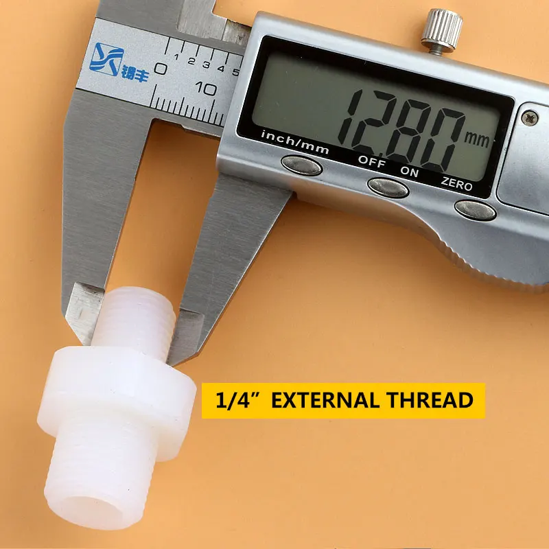 1/4 ''Nam Đến 3/8" Ren Ngoài Ống Nhựa Nylon Đường Kính Thay Đổi 12.5-16 Thẳng Kết Nối Hồ Cá máy Lọc Nước RO