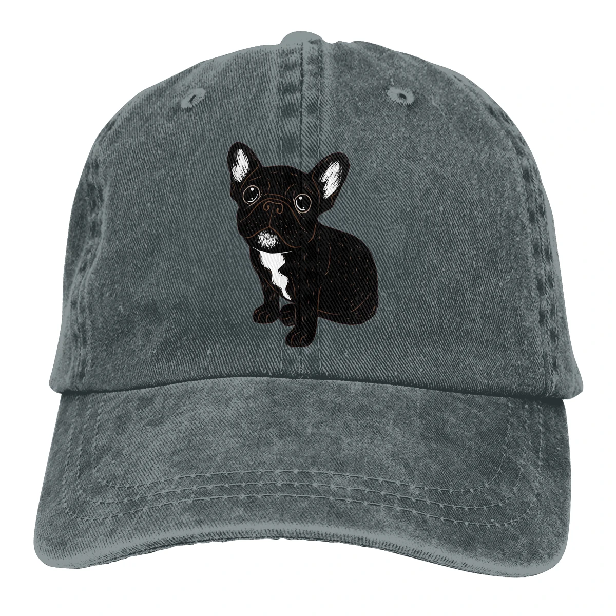 Summer Cap Sun Visor Cute Brindle Frenchie Puppy Hip Hop Caps French Bulldog Pet Dog Lover Cowboy Hat Peaked Hats