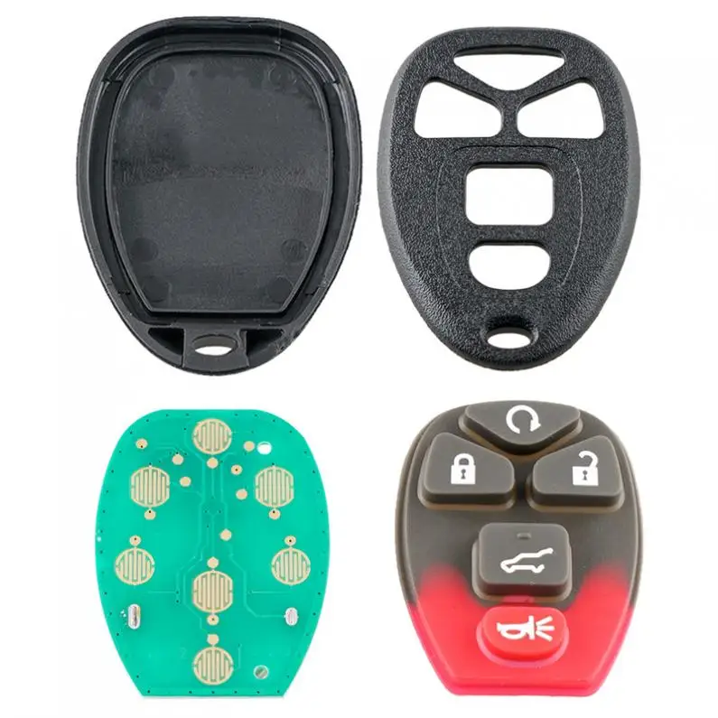 2pcs 4+1 Buttons Car Remote Key Fob C60270/OUC60221 Fit for Chevy Silverado Traverse Avalanche Equinox Express