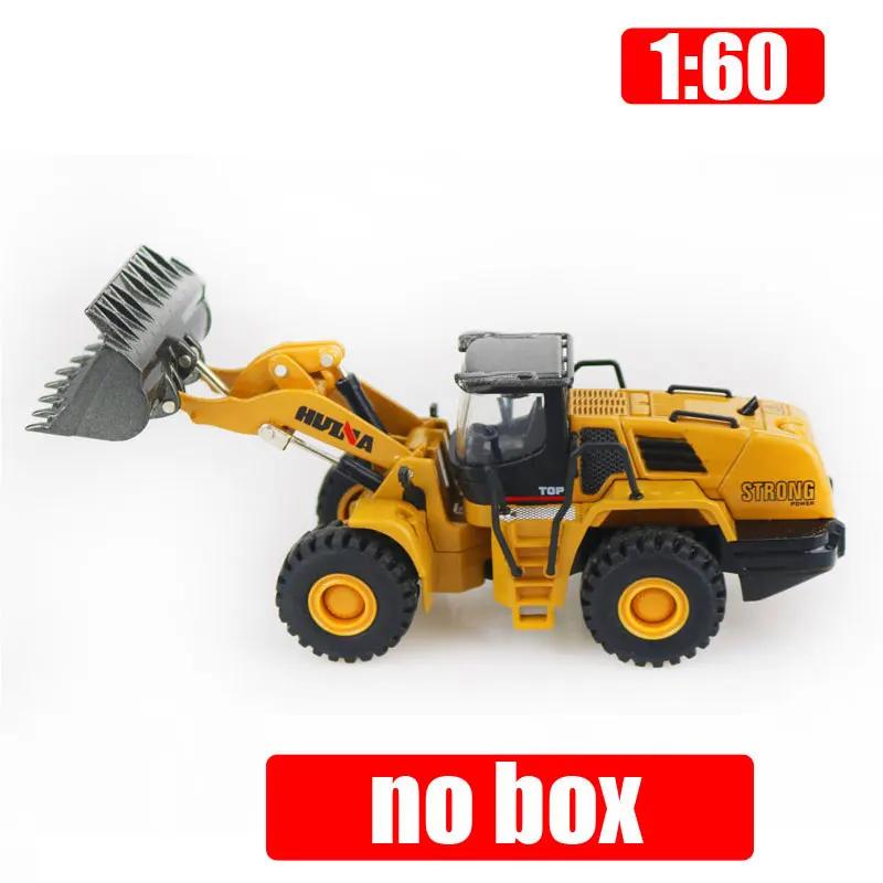 Huina High Simulation 1:60 Alloy Wheel Loader Loading Machine Model Movable Joint Boys Children New Year Kid Christmas Gift Toys