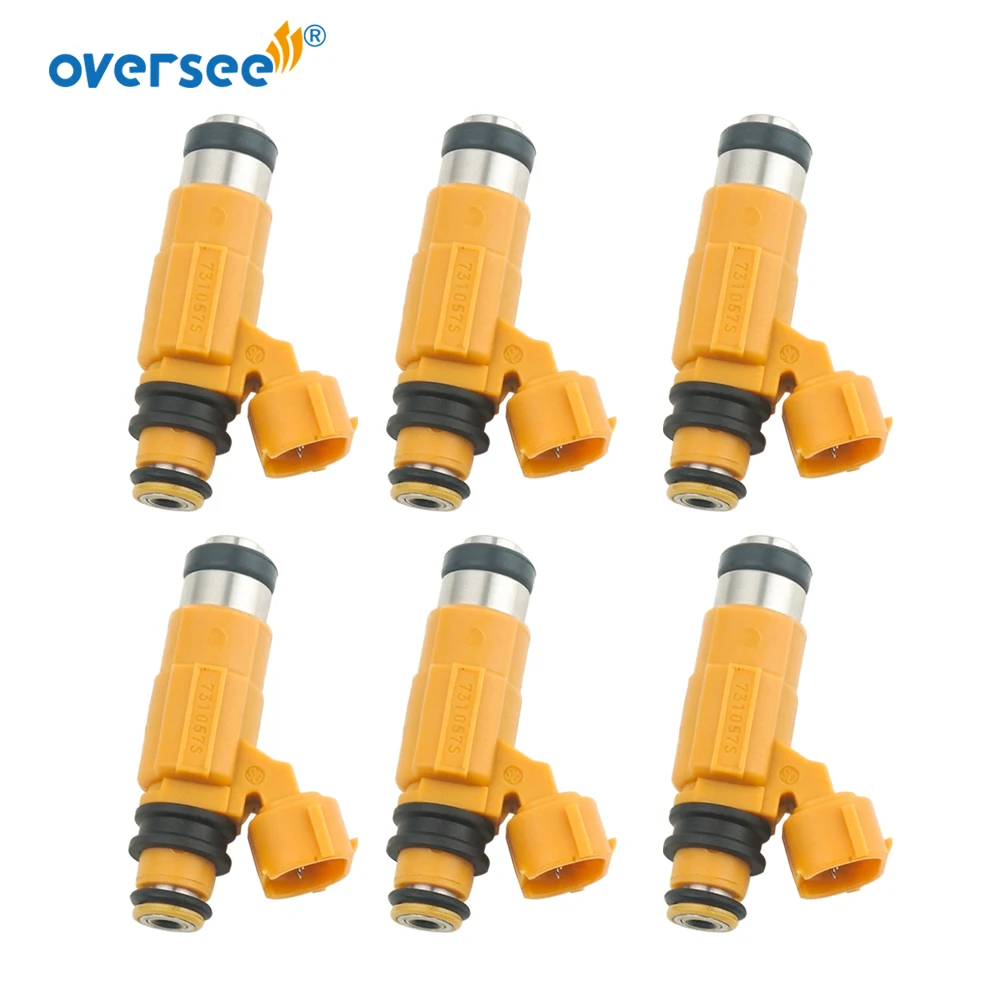 

6 pcs Marine Boat Fuel Injector 63P-13761 For Yamaha F150 Four Stroke Outboard Motor 63P-13761-00 731057S