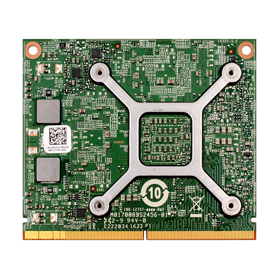 بطاقة رسومات الفيديو Quadro M1200M M1200 GDDR5 4GB N17P-Q1-A2 مع دعامة X لـ Dell M4800 M7510 M7520 100% اختبار جيد #3