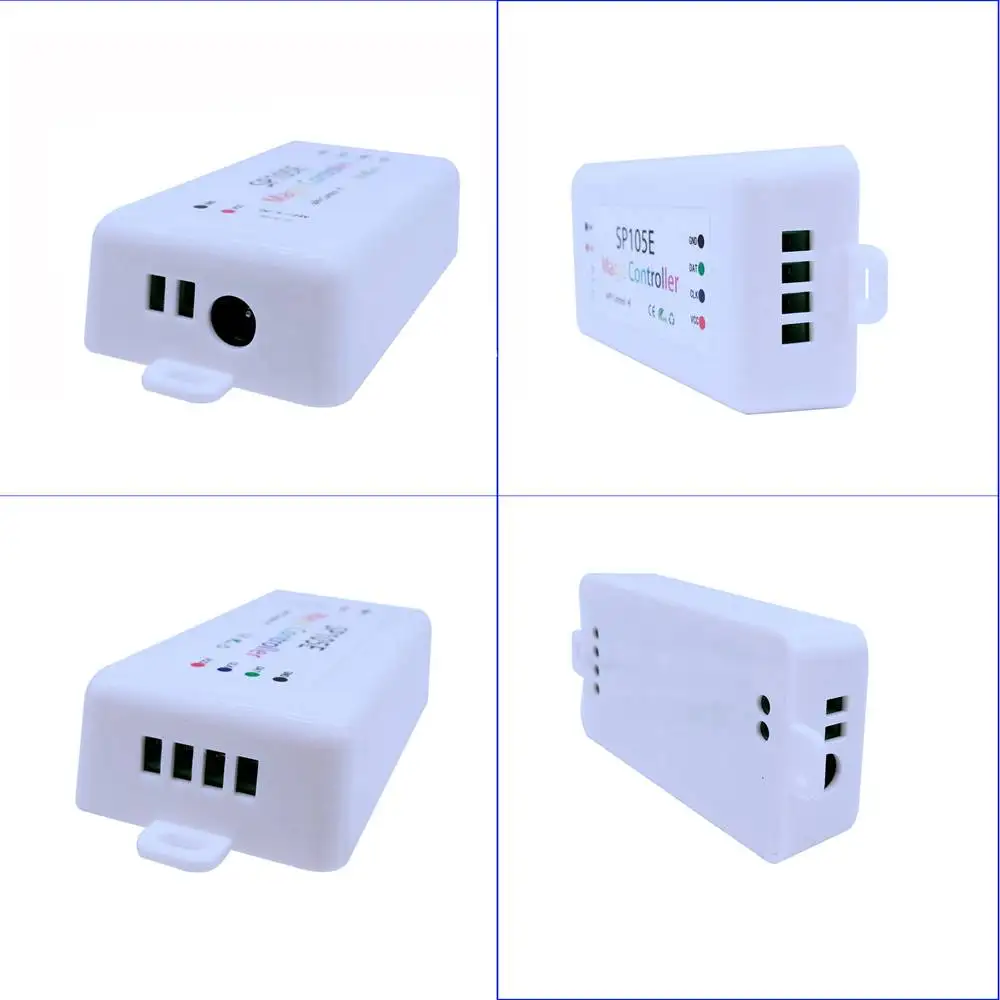 DC5-24V SP105E Led Controller Mobile Bluetooth APP 3Pin 4Pin WS2811 WS2812 WS2813 WS2815 SK6812 Individually Addressable  Strip