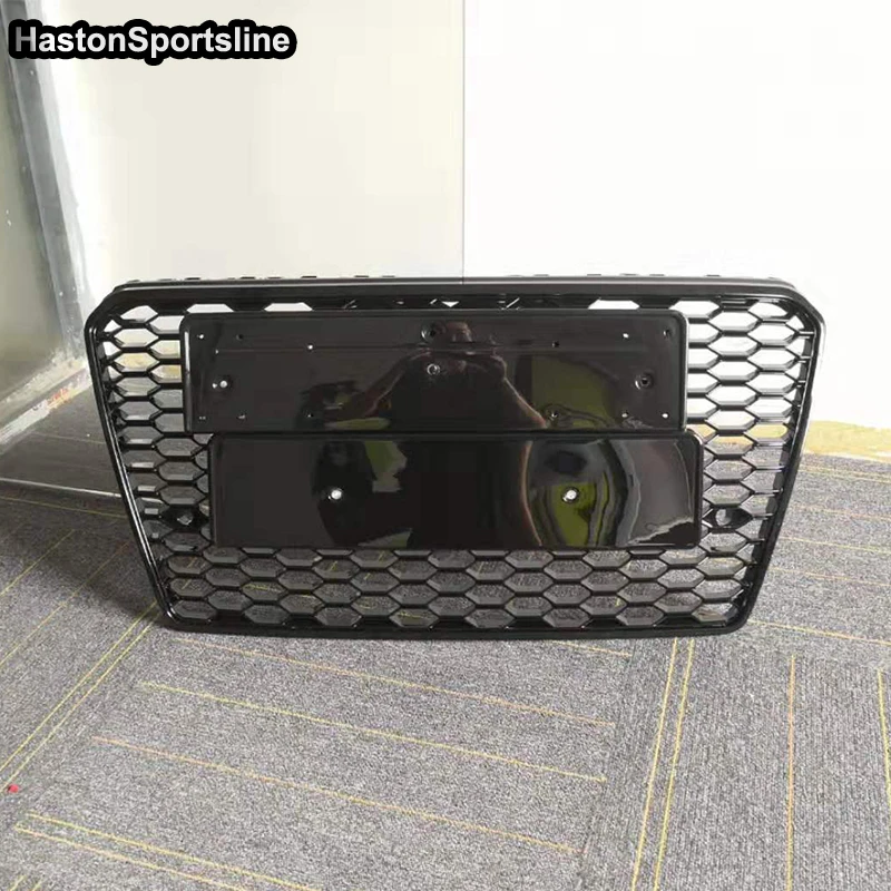 A7 RS7 Style ABS Black Front Racing Grills Hood Guard for Audi S7 Sline 2011-2015 Car Accessories