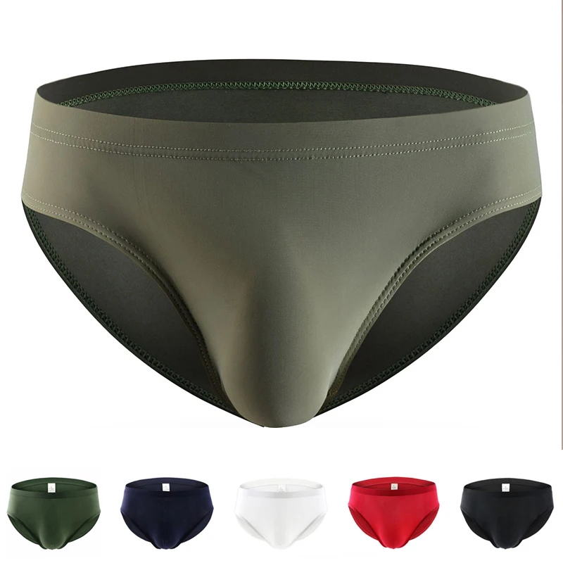 

Men's Seamless Briefs U Convex Pouch Bikini Underwear Sexy Low Rise Breathable Men Tagless Underwear