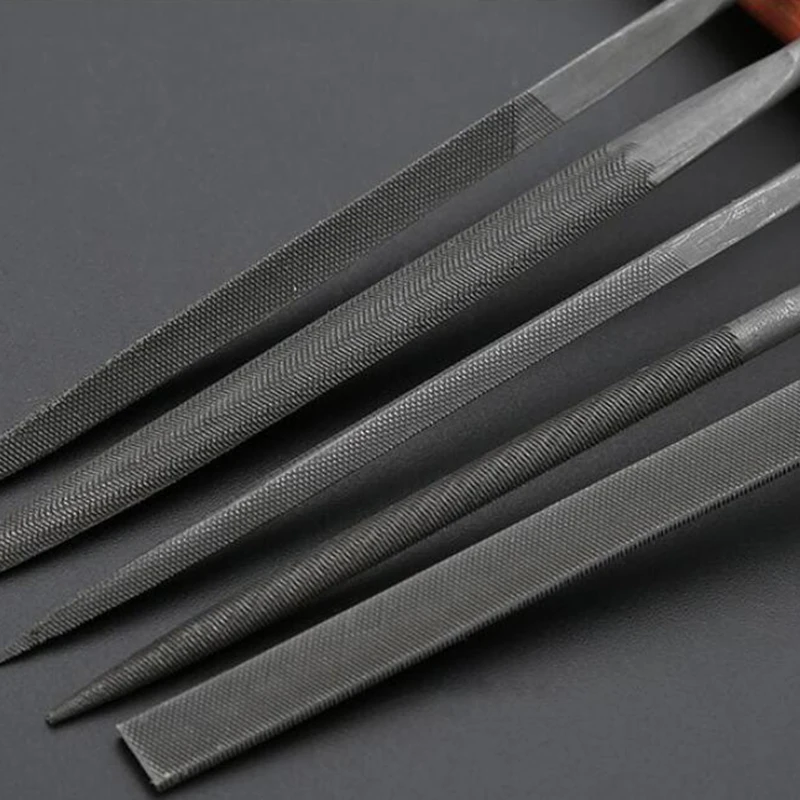 5 Pieces/Set of Professional Technical Diamond File 3X140Mm Raft Needle Metal Cutting Tool Gl Metal Stone Carving