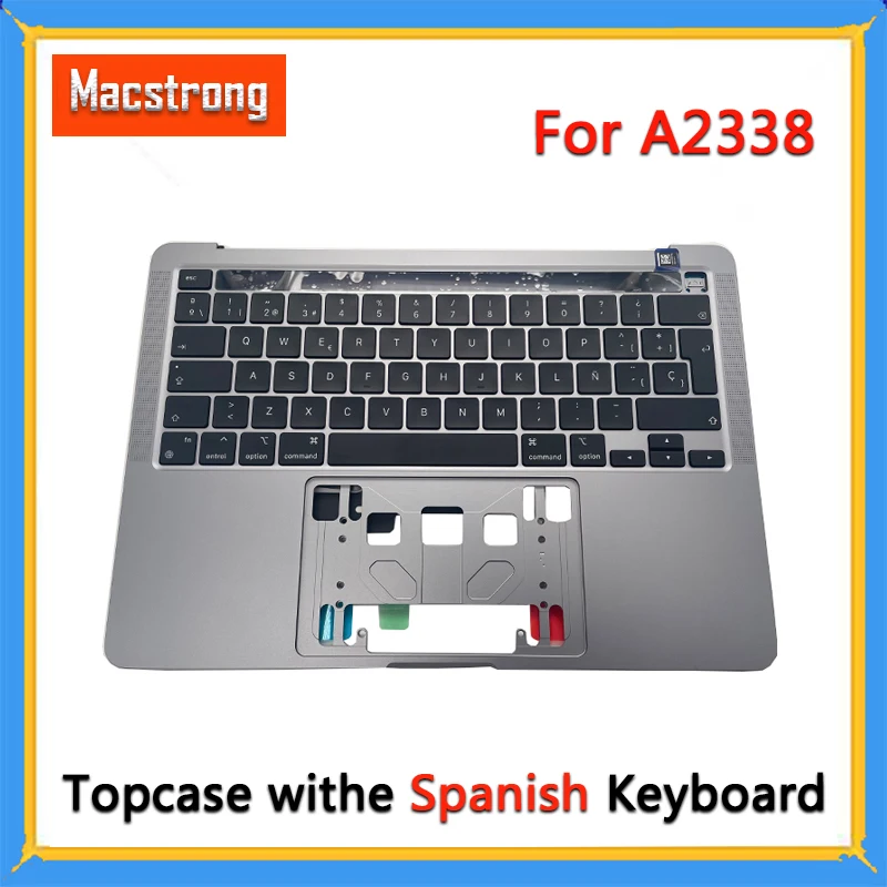 New A2338 Topcase With Spanish Keyboard for Macbook Pro 13.3'' A2338 Top Case Palmrest With French/UK Keyboard 2020 Year