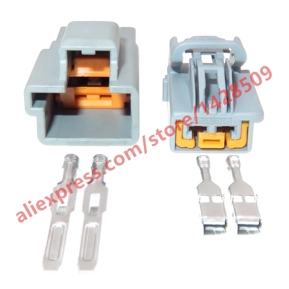 1 Set 2 Pin Grey Auto Unsealed Connector 7282-6445-40 7283-6445-40  Automotive Electric Tail Door Wiring Socket