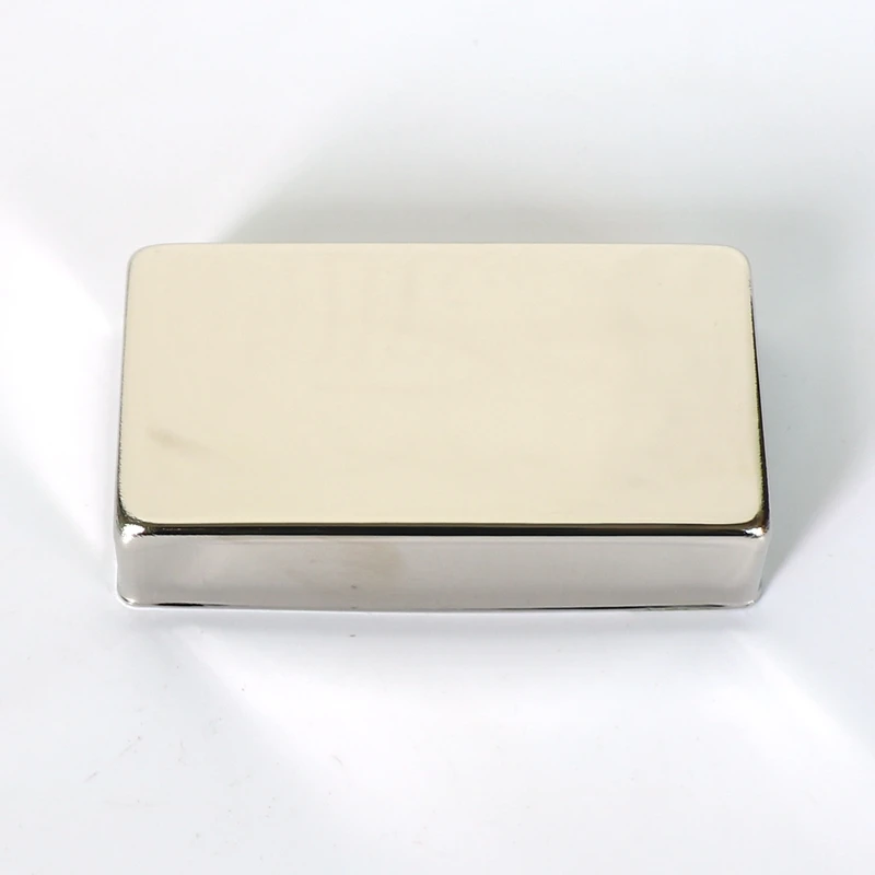 غطاء لاقط جيتار Donlis من النيكل الخام والفضي الفارغ LP Humbucker بنمط مغلق بألوان النيكل والكروم والذهب الأسود