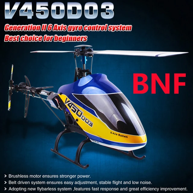 Original Walkera V450D03 BNF RC Helicopter (without Transmitter) (With  Battery And Charger ) 6CH 3D 6-axis-Gyro Flybarless