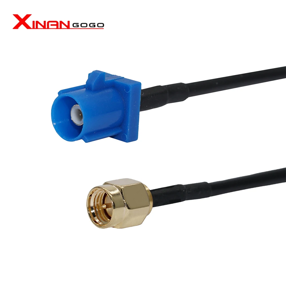 Car Cable Fakra B C D E H K Z Type Plug to SMA Male Plug Connector GPS Antenna Extension Cable Pigtail Cable RG174 15CM