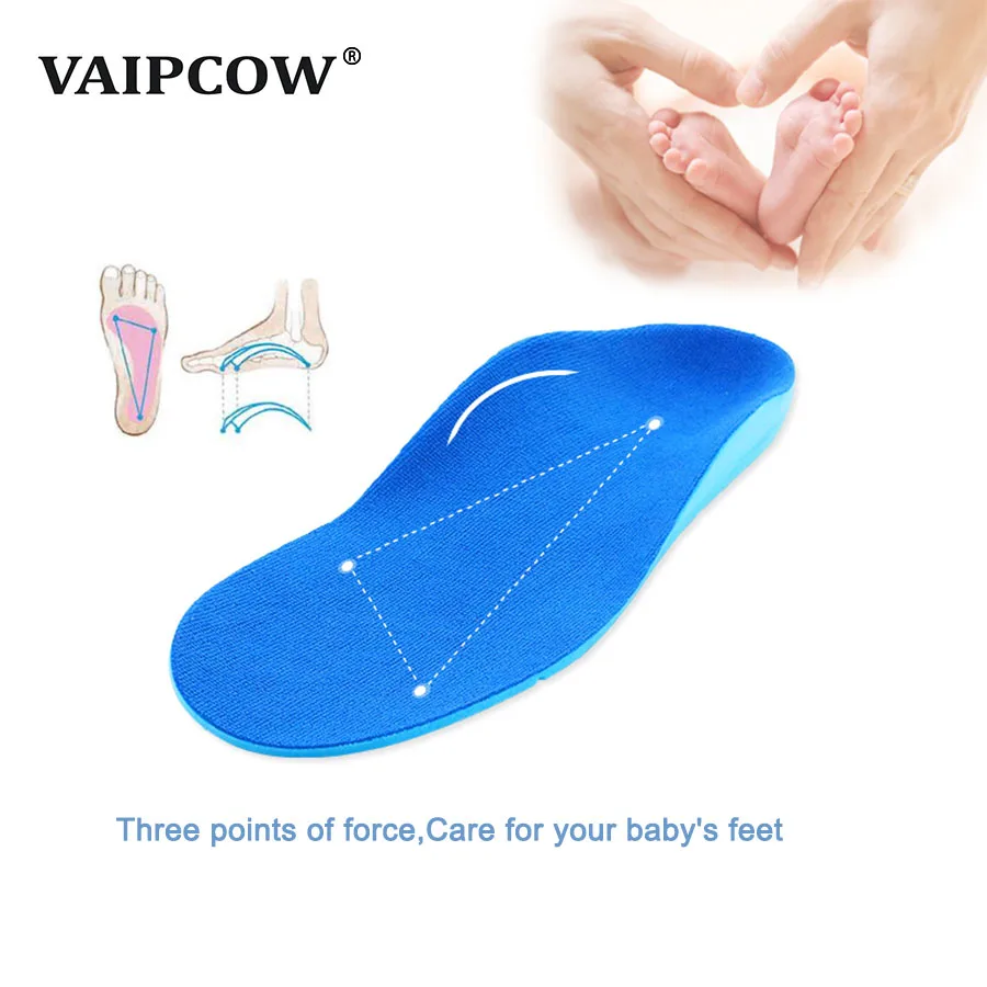 VAIPCOW-Palmilhas para Crianças Orthosis Flat Pé, Orthosis Palmilha, Orthosis Palmilha, O X Leg, Valgus Arch, Recomendado pelo Médico