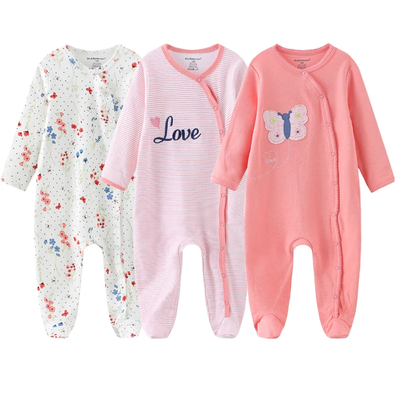 Kiddiezoom brand Baby Clothes Unisex Baby Girls Rompers Winter Boy Climbing Clothing New born 0-12M long sleeves Baby jumpsuits