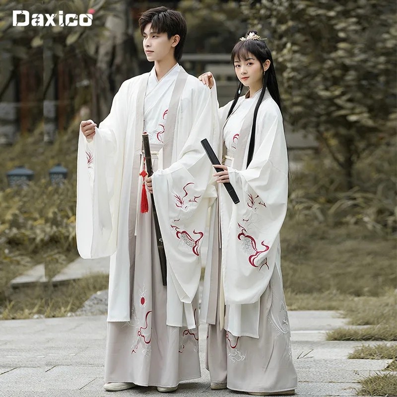 

Plus Size Traditional Hanfu Men Chinese Ancient Swordsman Stage Performance Costume Fantasia Couples Cosplay Costume Fancy Dress