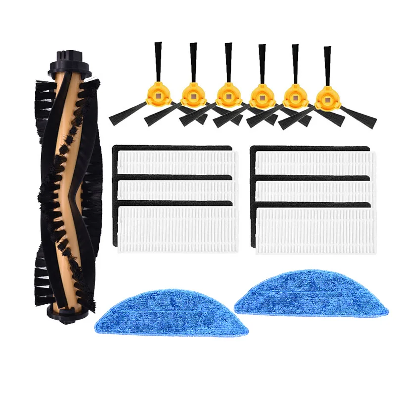 ตัวกรอง HEPA สำหรับ Ecovacs Deebot N79S N79 เครื่องดูดฝุ่นแปรงแปรงด้านข้างตัวกรองหลัก Mop ผ้าทำความสะอาดแปรงลูกกลิ้ง