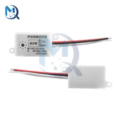 Interruptor de Sensor de sonido y voz, tiristor de 4 cables, 110V-220V, 50Hz, 40W