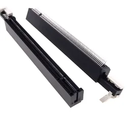 2 pcs PCI Express 16x Socket GPU Slot PCIe x16 164 Pin Straddle Mount PCB Slide Lock Female Vertical Dual Row PCI-164P