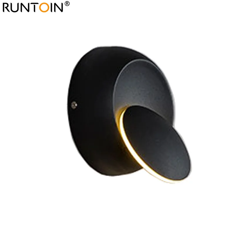 LED Wand Lampe 360 Grad Rotation Einstellbar Nacht Leuchten Minimalismus Moderne Runde Wohnzimmer Schlafzimmer Korridor Gang Decor