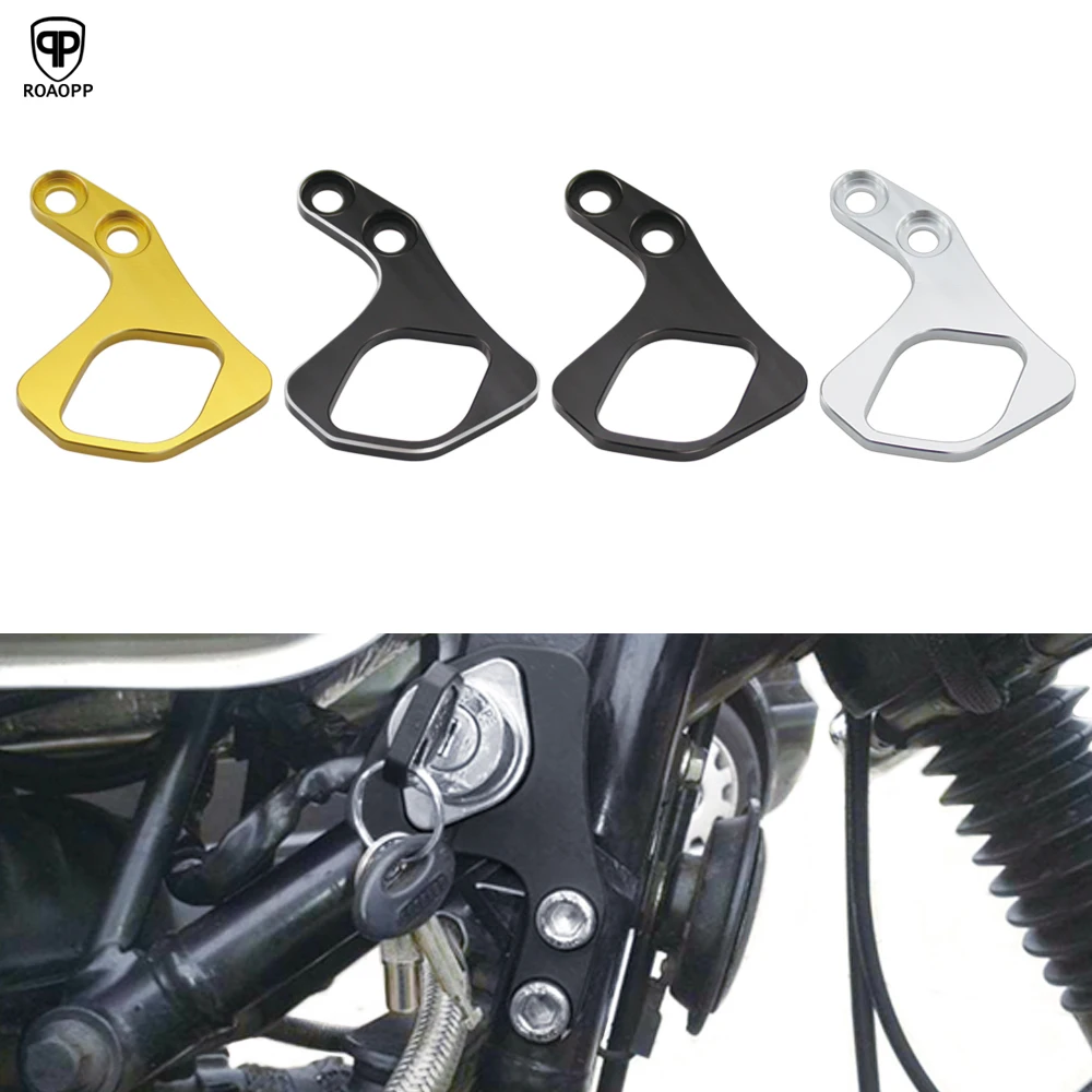 ROAOPP For Triumph Bonneville T100/SE Scrambler Thruxton 2001-2015 Left Ignition Key Relocation Bracket