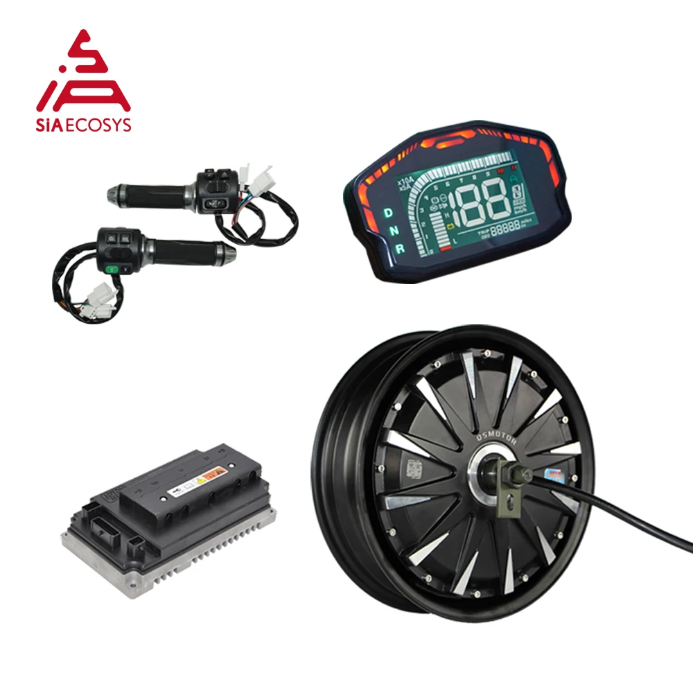 

QSMOTOR 12inch 2000W 72V 65kph Hub Motor with EM72100 Controller Kits for Scooter