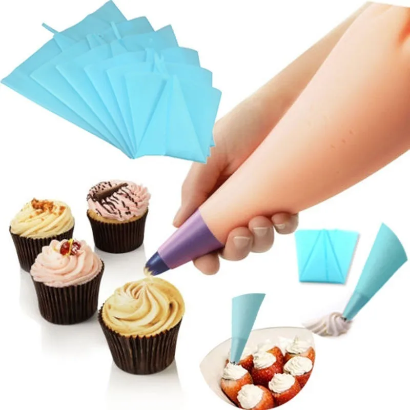 Reusable Silicone Pastry Bag Icing Piping Bags Cream Cake Bake Decorate 5 size can be choose