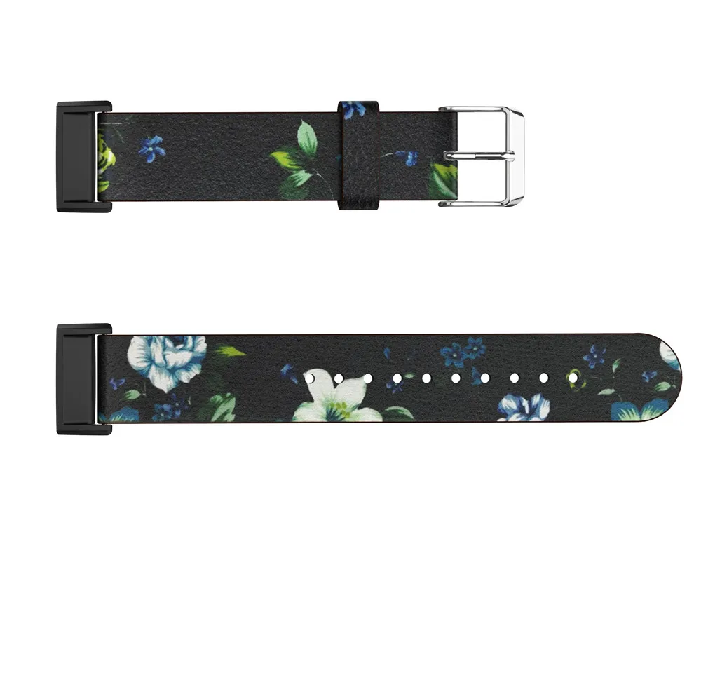 Retro fashion Leather Printed Strap For Fitbit Charge 4 Watchbands Accessories Bracelet Replacement For Fitbit Charge 4 band