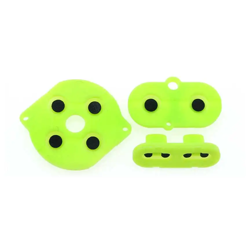 JCD 10เซ็ต/ล็อตยางปุ่ม A-B D-Pad สำหรับ GameBoy Color GBC ซิลิโคนเริ่มต้นเลือกปุ่มกด