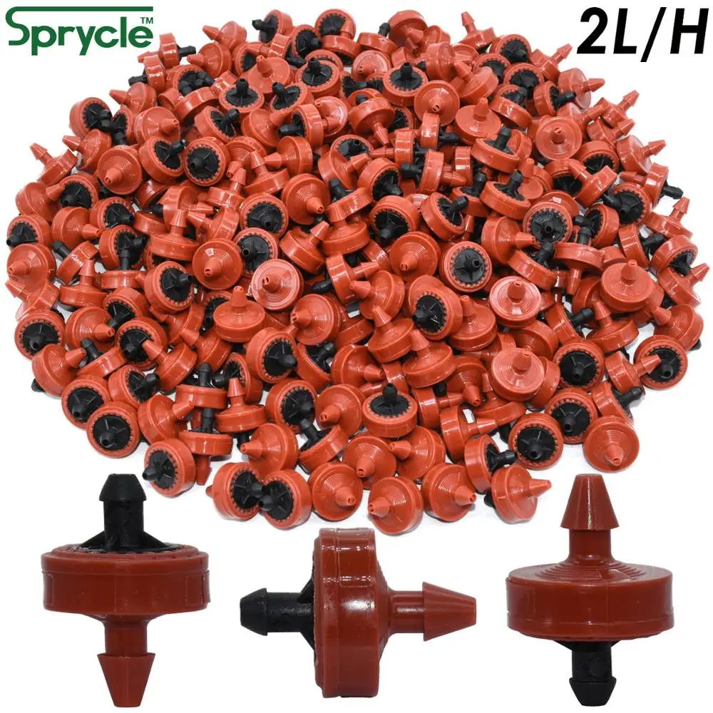 SPRYCLE 20PCS 2L 4L 8L Pressure Compensating Emitter Dripper Self-cleaning Drip Irrigation Water Regulator 4/7 Pipe Hose Puncher images - 6