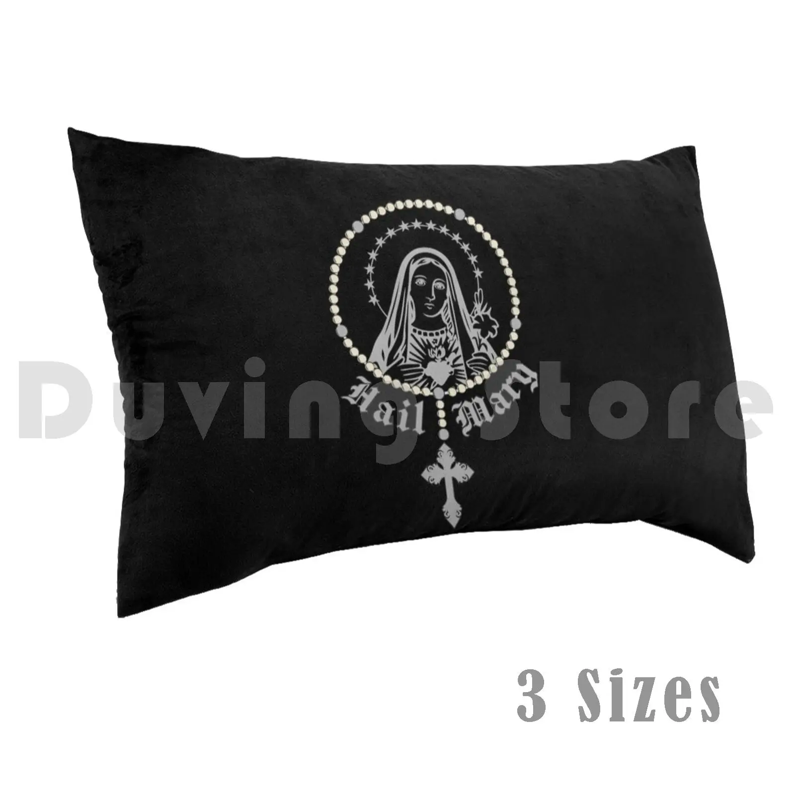 Hail Mary Prayer To Holy Mary Mother Of God Catholic Gift Protective Fabric Pillow Case Printed 50x75 Hail