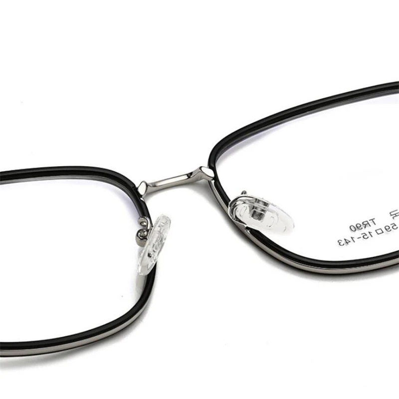 Metal Square Students Myopia Glasses Finished Women Men Literary Style Short-sight Prescription Eyeglasses 0 -0.5 -0.75 To -6.0