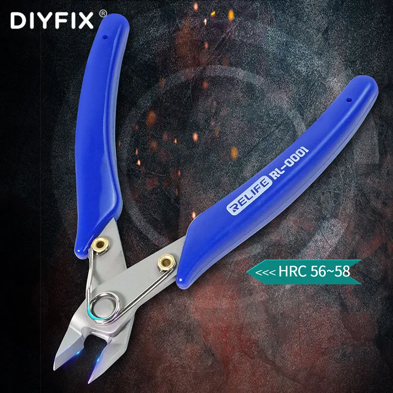 Diyfix alicate de corte de alta precisão, ferramenta de reparo de celular, cortador de cabo de linha elétrica, removedor, relife rl001