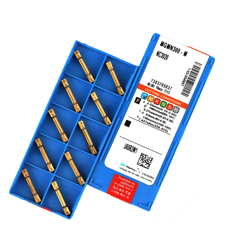 1PC MGIVR2520 1.5mm 2mm 3mm 4mm 내경 슬롯 공구 홀더 + 10pcs 카바이드 인서트 MGMN200 MGMN300 MGMN400 그루 빙 인서트