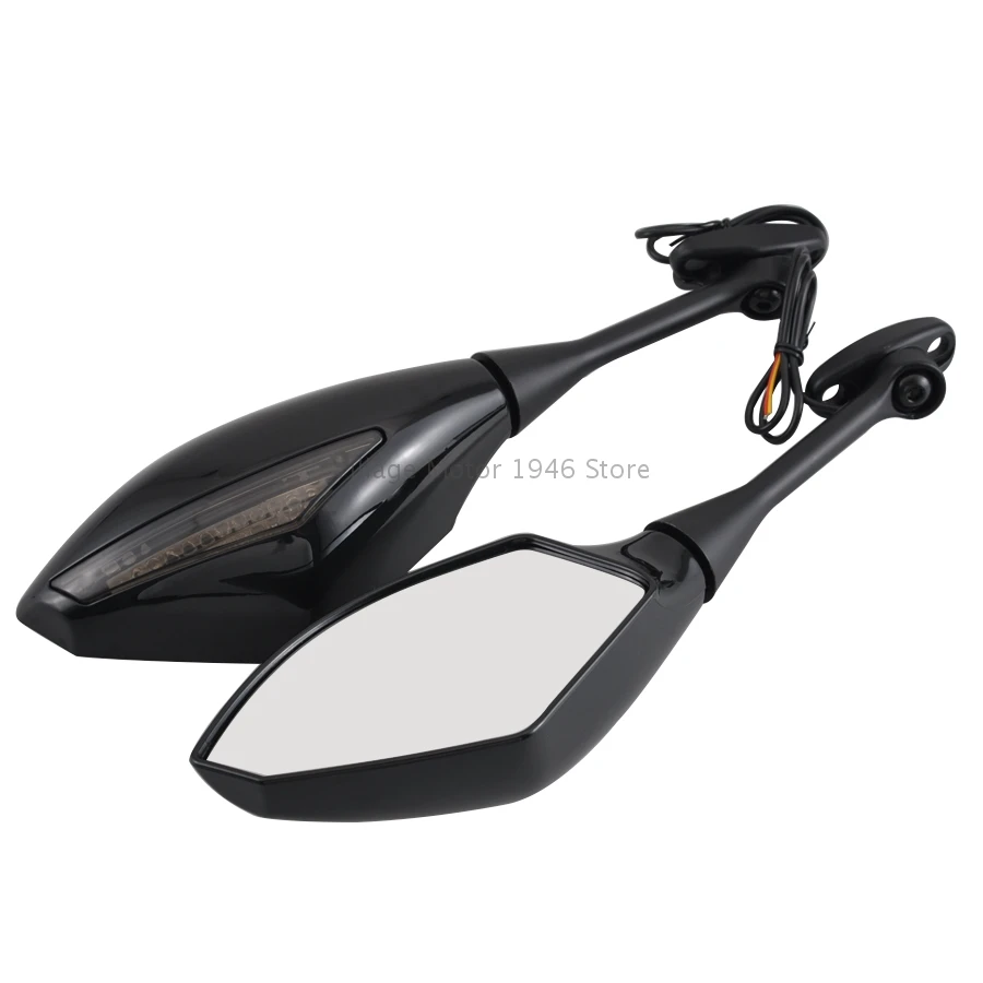 Motorcycle LED Turn Signals Rearview Fairing Mount Side Mirrors Fit For Honda CBR600RR CBR1000RR CBR300R CBR600F CBR600