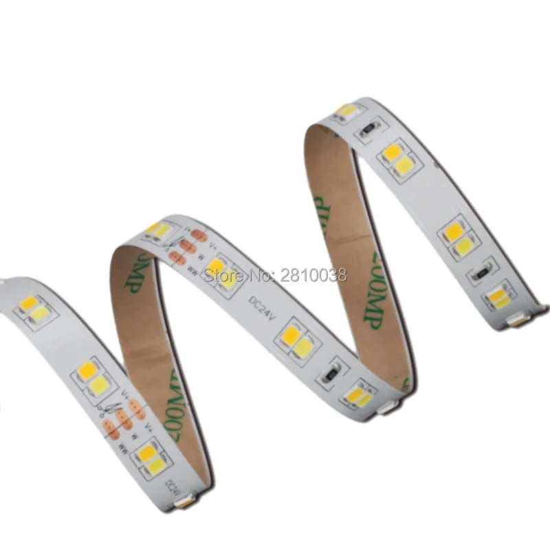 100M/Lot DC24V CCT adjustable 112leds/M flexible led strip 2835 CRI 90+ led light strip 10mm led strip light 19.2W/M led ribbon