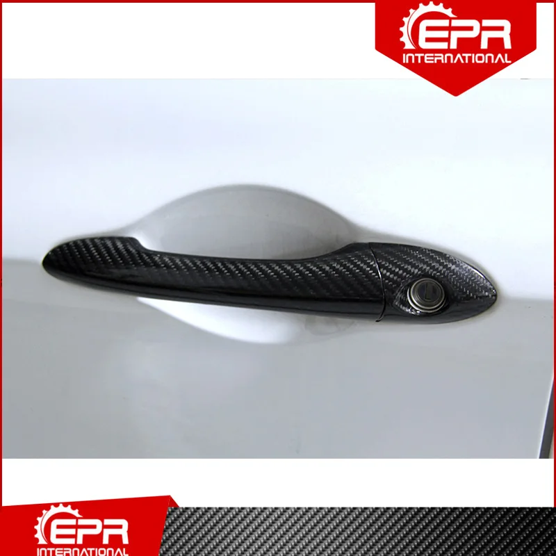 For Sonata LF 2015+ 9th Carbon Fiber Outter Door Handle Cover Set LHD Racing Part Tuning For Sonata LF Trim Body Kit