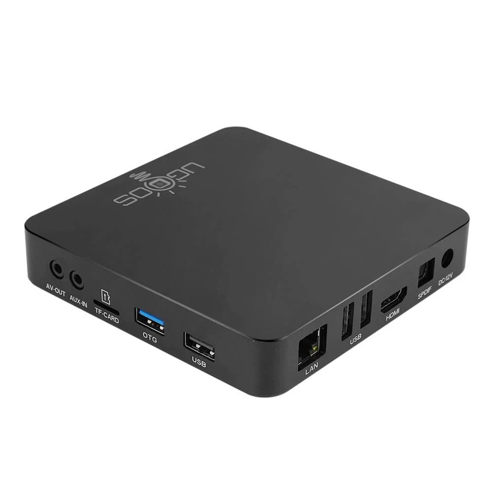 UGOOS-Caixa de TV inteligente Android, Media Player Set Top Box, Amlogic S922X-J, DDR4, 4GB, 32GB, BT 1000M, AM6B Plus, WiFi 6, Android 9.0