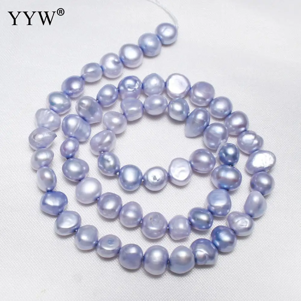 Clearance High Qualiy Green Tellow Orange Pearls Baroque Freshwater Pearl Beads 7-8mm  For Jewelry Making DIY Necklace Bracelet