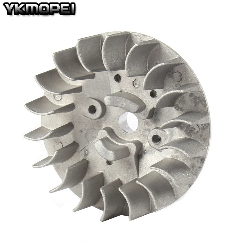 Pull Start Starter Flywheel for 47cc 49cc two Stroke Engine Mini Moto Pocket Dirt Bike ATV Quad Go Kart Motorcycle Minimoto