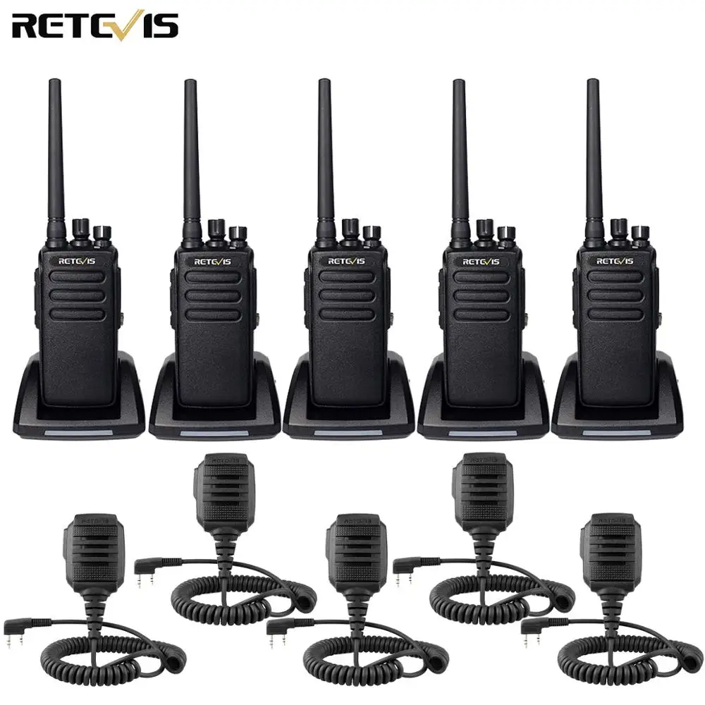 

DMR радио 5 шт. Retevis RT81 цифровая рация водонепроницаемая IP67 UHF VOX двусторонняя радиостанция для фермы, фабрики, склада, охоты, страйкбола