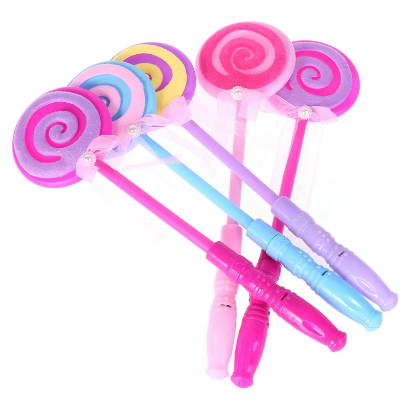 Led lollipop fada princesa varinha flash luz fulgor vara suprimentos festa lâmpada brinquedos 77hd