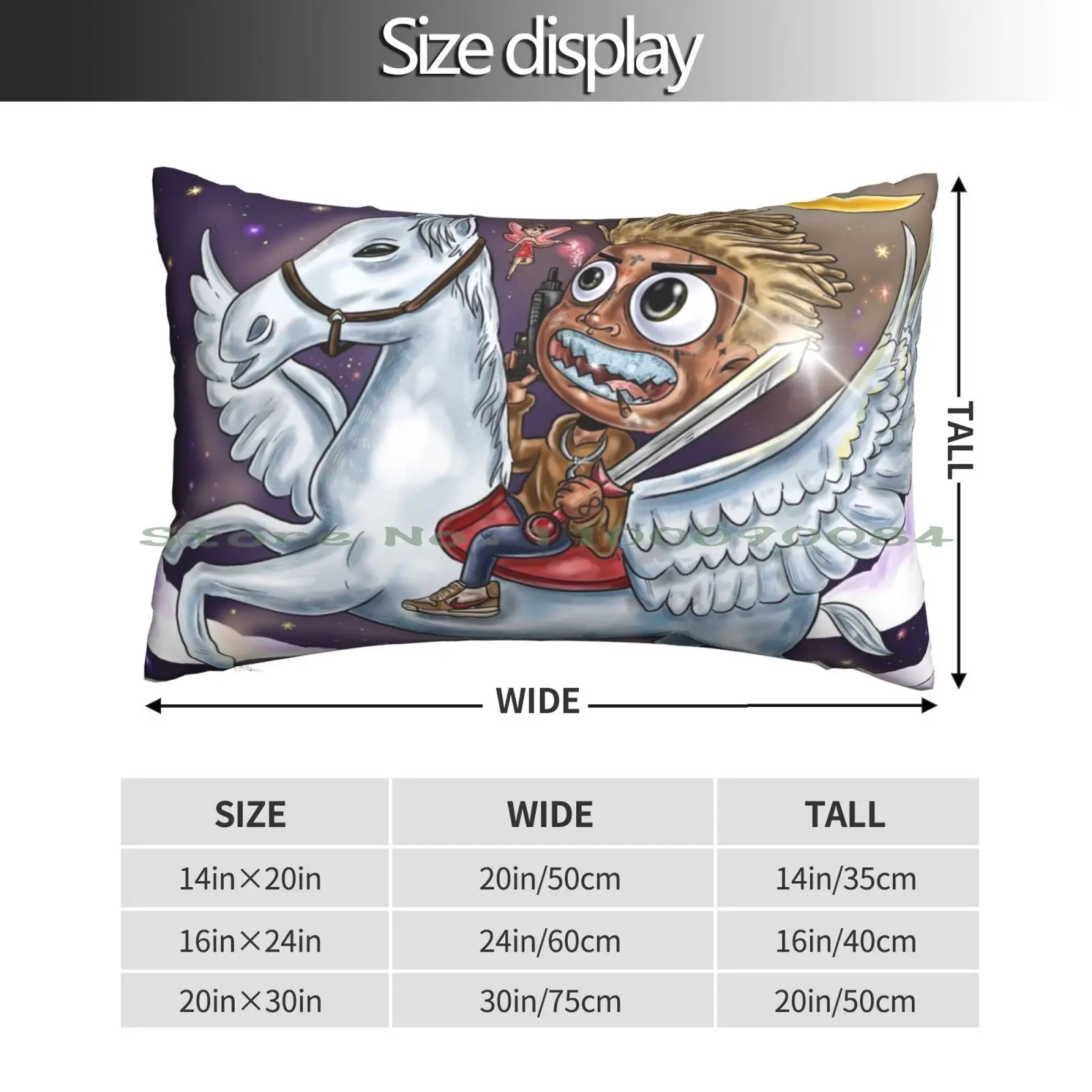 Trippie Pegasus Redd Pillow Case 20x30 50*75 Sofa Bedroom Korilakkuma Japan Kiiritori Kawaiistickers Cutestickers Rilakuma