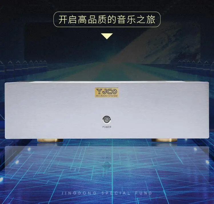 Latest 40W*2 E405 gold sealed tube HIFI high-power pure post-class A power amplifier 20W*2 8 ohm 40W*2 4 ohm, 20HZ~20KHZ