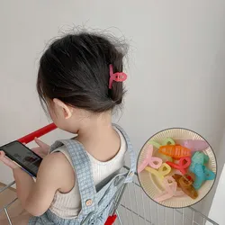 Pinzas de plástico para el pelo para niña y mujer, accesorios para el cabello, pasadores, pasadores, pequeños, de 4,5 cm, color caramelo mate, novedad