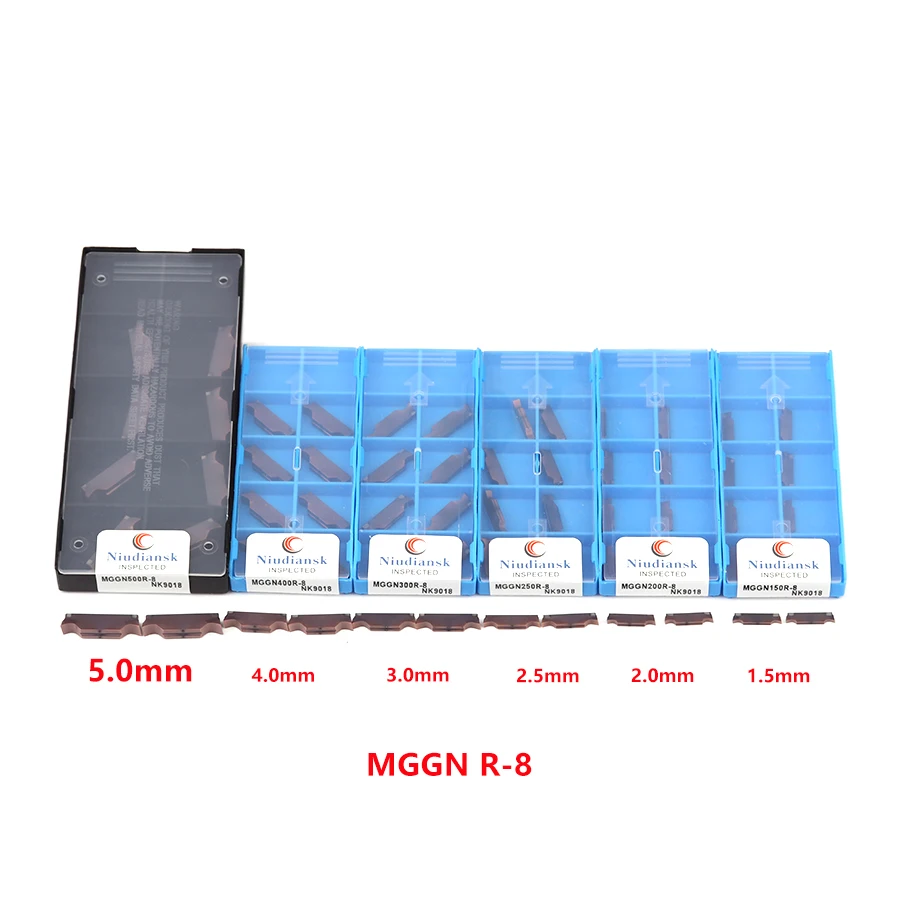 MGGN150R-8 MGGN200L-8 Slotting Cutter Carbide Inserts MGGN300L MGGN400R-8 MGGN500L-8 NK9018 Grooving Turning Tool CNC Lathe Tool