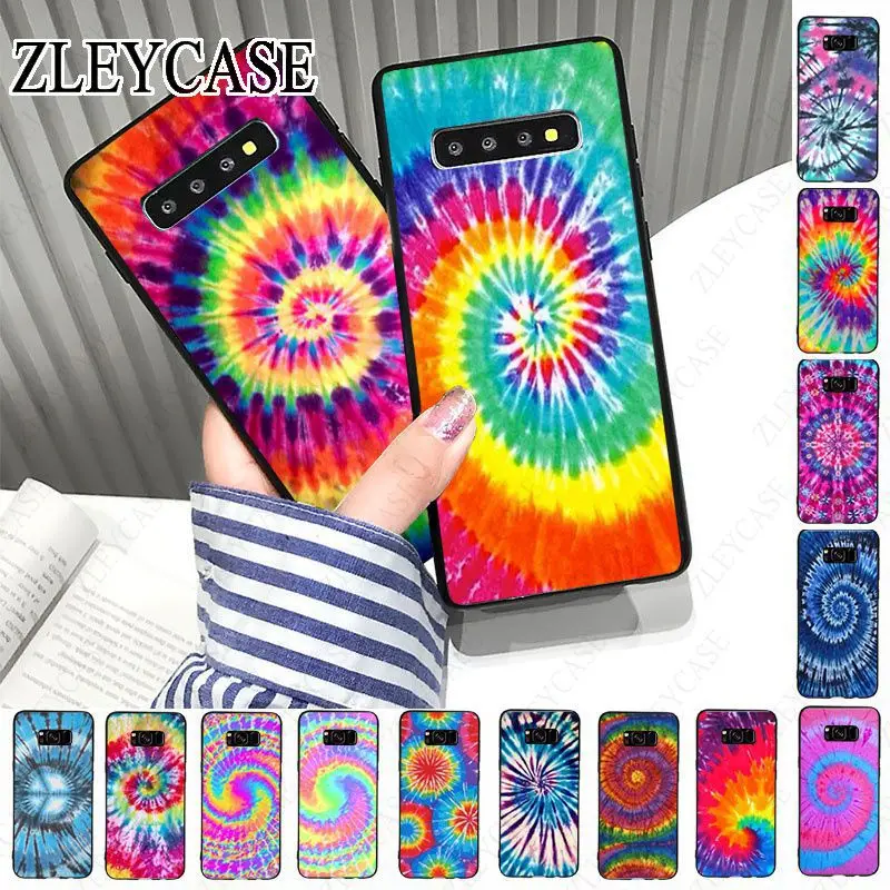 Tie Dye Pattern Batic Rainbow Retro Ink Phone Case For Samsung Galaxy S24ULTRA S23ULTRA S21FE S24 S22 S20+ s20ULTRA S20FE Cover